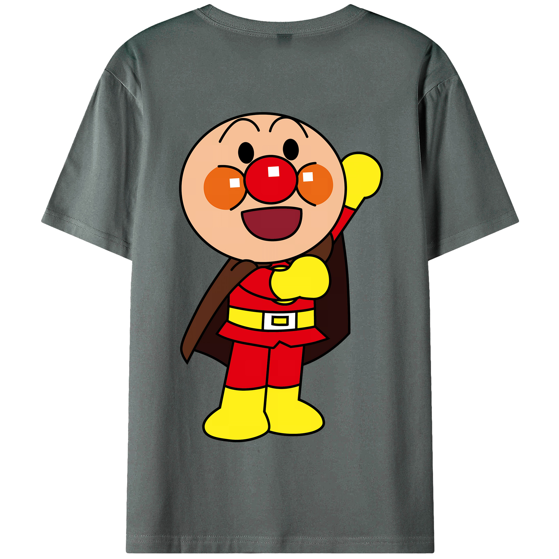 （画像用） アンパンマン Anpanman 綿100％半袖Tシャツ（背面プリント）